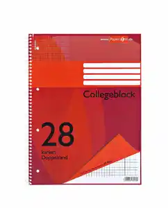 PAPERZONE Collegeblock A4 Lineatur 28 80 Blatt, 1 Stk