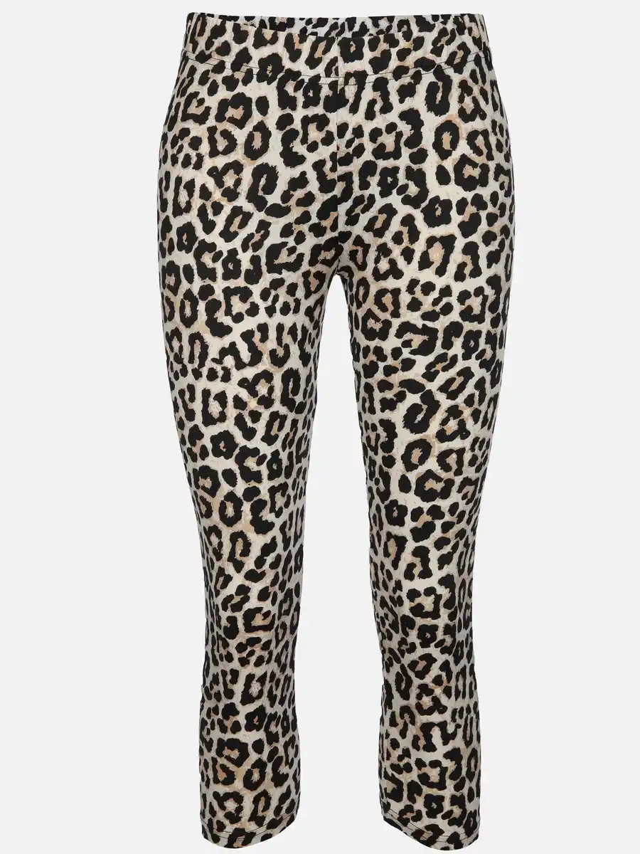 Bild 1 von Damen Capri Leggings mit Alloverprint Bunt