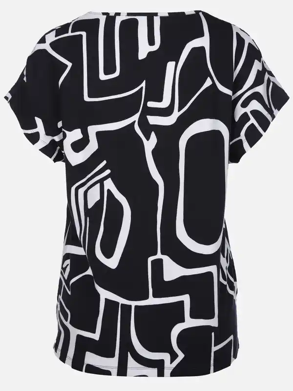 Bild 2 von Damen Materialmix-Shirt Marine