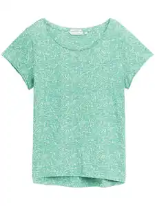 Damen T-Shirt meliert Grün