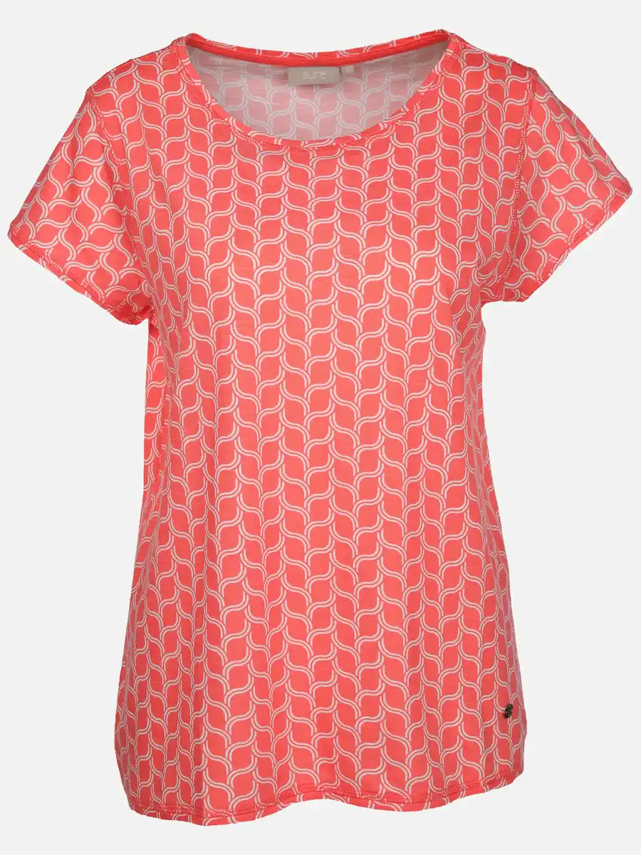 Bild 1 von Damen Shirt mit Alloverprint Orange