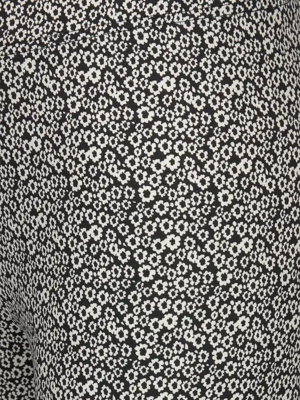 Bild 3 von Damen Capri Leggings mit Alloverprint Schwarz