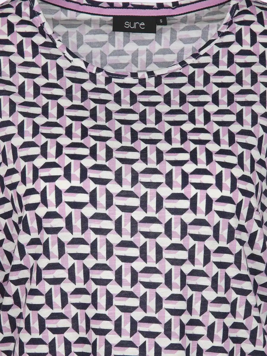 Bild 3 von Damen Shirt mit Alloverprint Lila