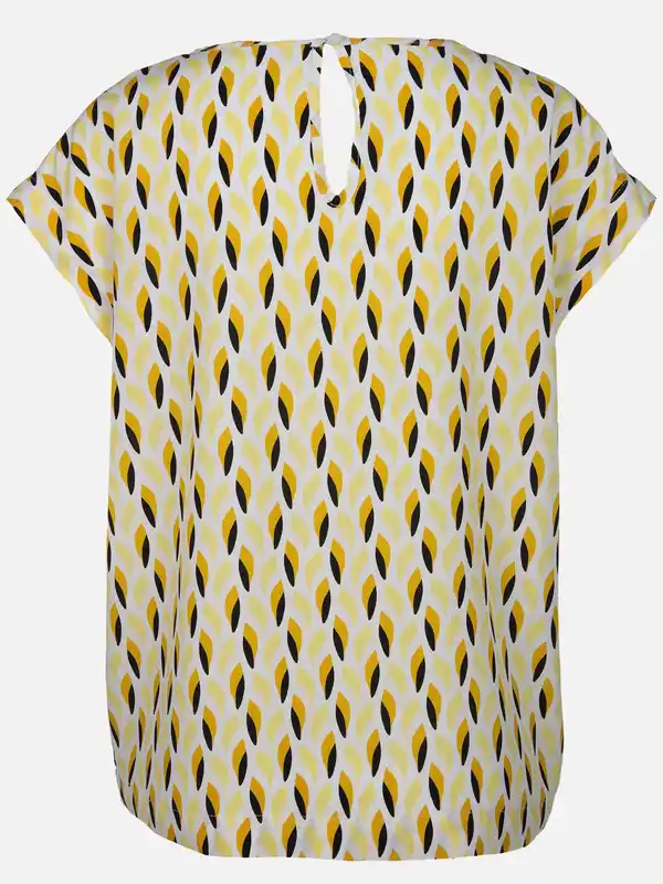 Bild 2 von Damen Blusentop mit Alloverprint Gelb