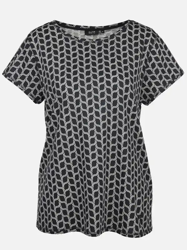 Bild 1 von Damen Shirt mit Alloverprint Weiß