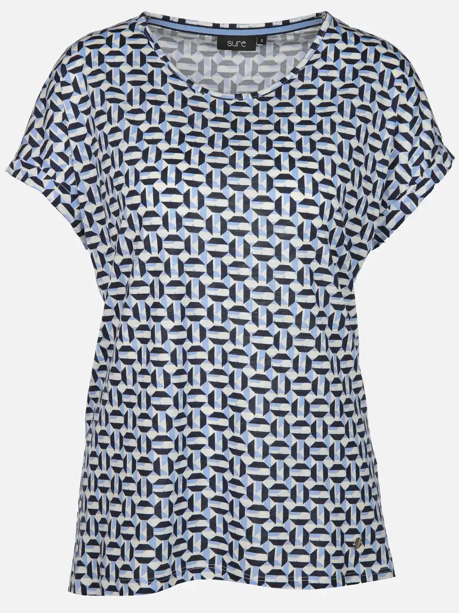 Bild 1 von Damen Shirt mit Alloverprint Marine