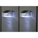Bild 1 von Zaun-Solar-Lichter 2er 2 LED-Solar-Lichter zur kabellosen Beleuchtung von Gartenzäunen und Fassaden.