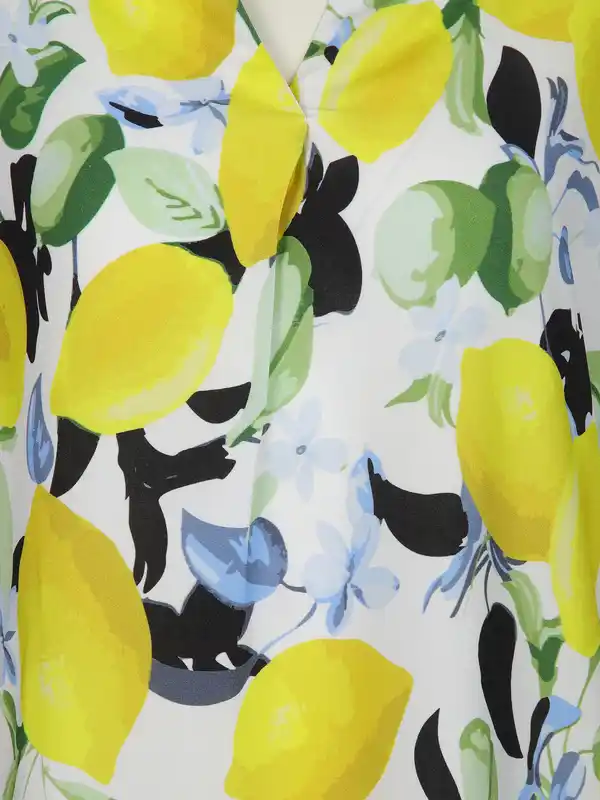 Bild 3 von Damen Blusenshirt mit Zitronenprint Gelb