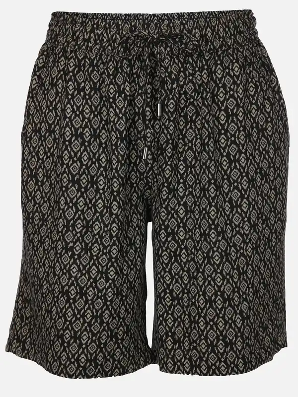 Bild 1 von Damen Shorts mit Alloverprint Oliv