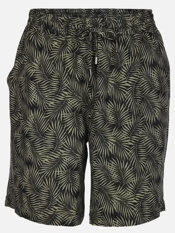 Bild 1 von Damen Shorts mit Alloverprint Oliv