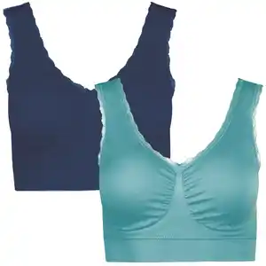 Seamless-BH, mit Spitze, 2er-Pack