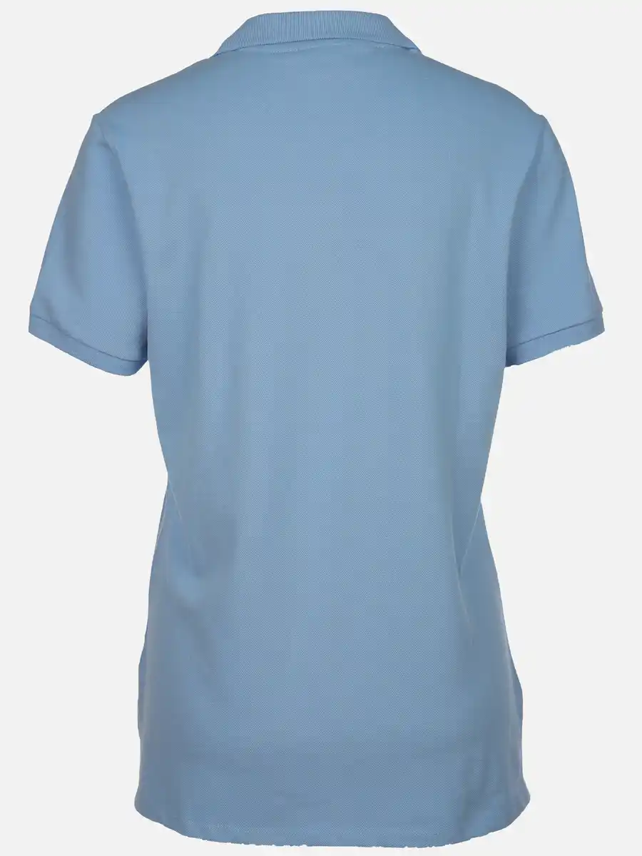 Bild 2 von Damen Poloshirt mit schlichter Stickerei Blau