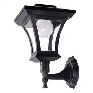 LED-Solarlaterne mit Wandhalterung