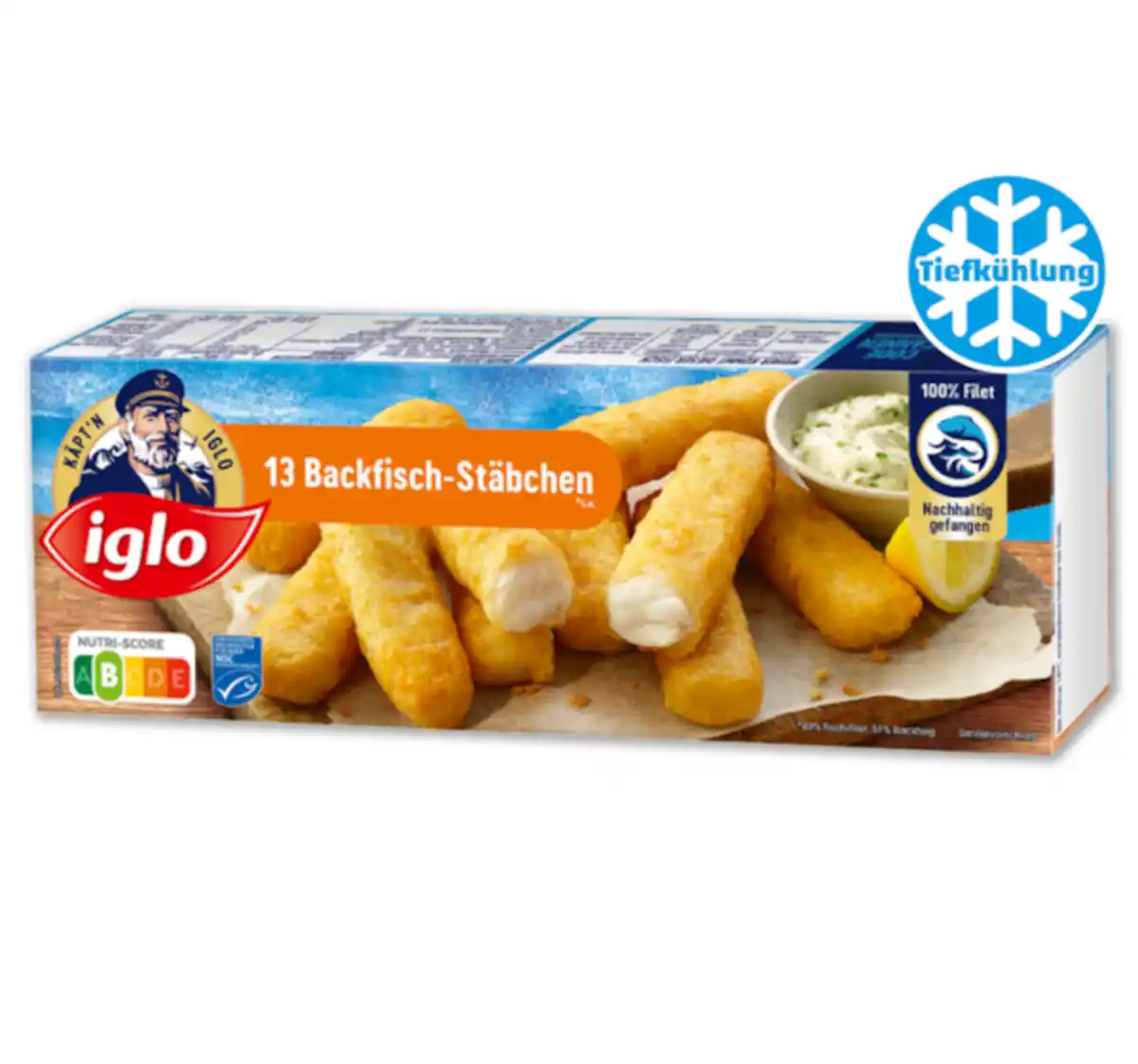 Bild 1 von IGLO 13 Backfisch-Stäbchen