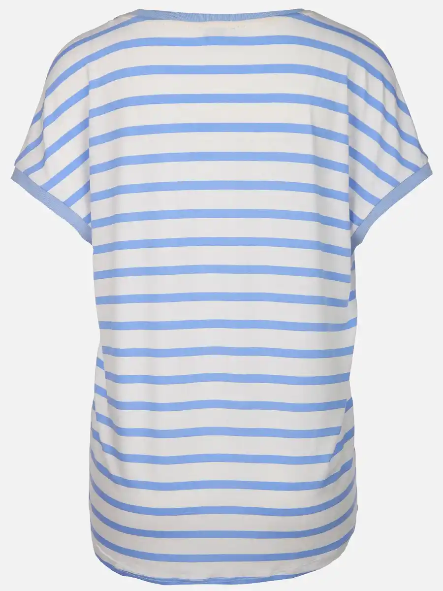 Bild 2 von Damen Shirt aus Materialmix Blau