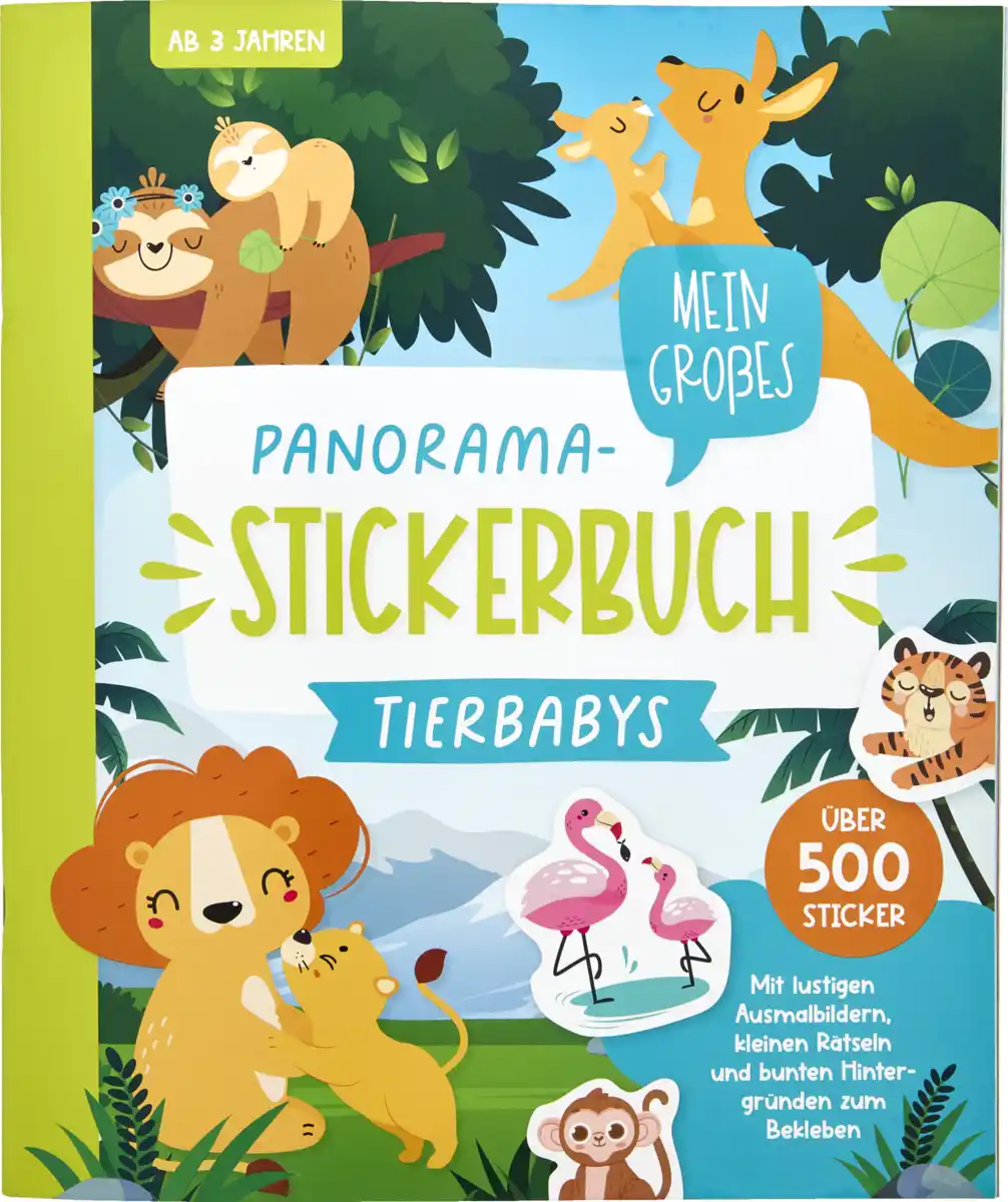 Bild 1 von IDEENWELT Panorama Stickerbuch Tierbabys