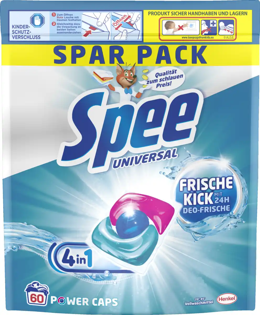 Bild 3 von Spee Vollwaschmittel Power Caps Frische-Kick 120WL, 120 WL