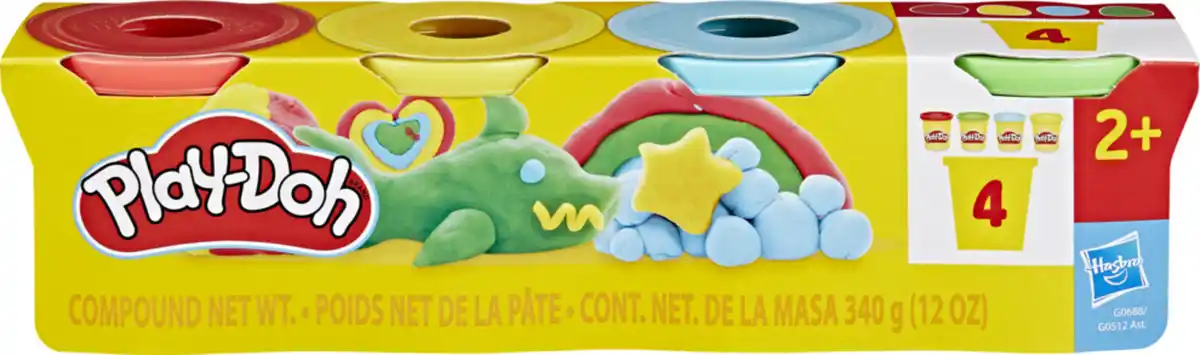 Bild 1 von Play-Doh 4er Set Farbknete