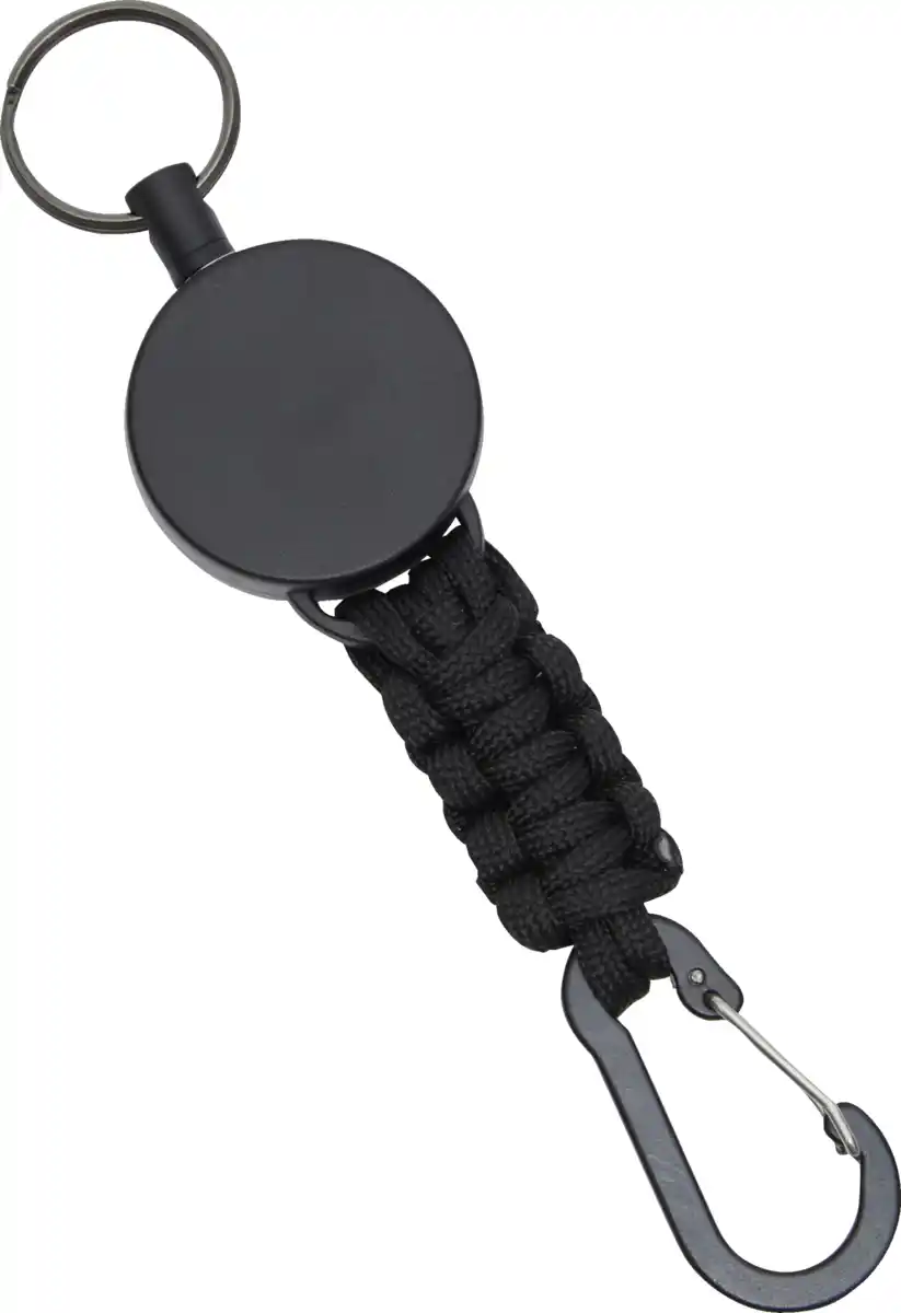 Bild 1 von IDEENWELT Ausziehbarer Schlüsselanhänger schwarz