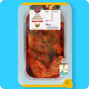 MEINE METZGEREI Halbes Hähnchen, Gewürzt