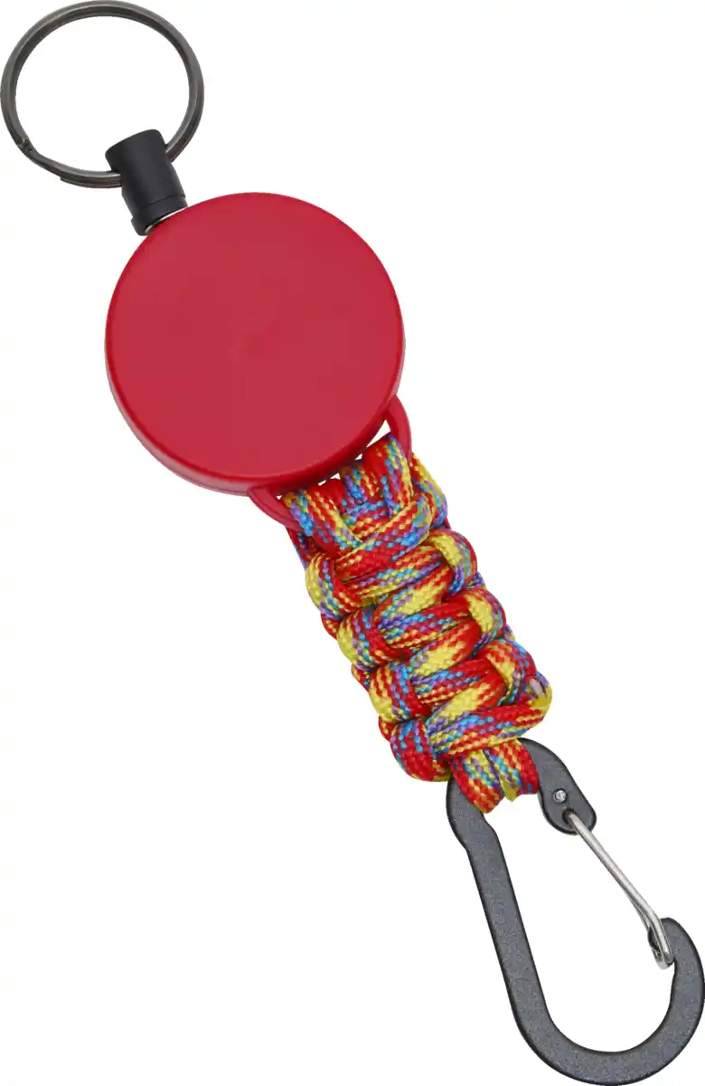 Bild 1 von IDEENWELT Ausziehbarer Schlüsselanhänger rot