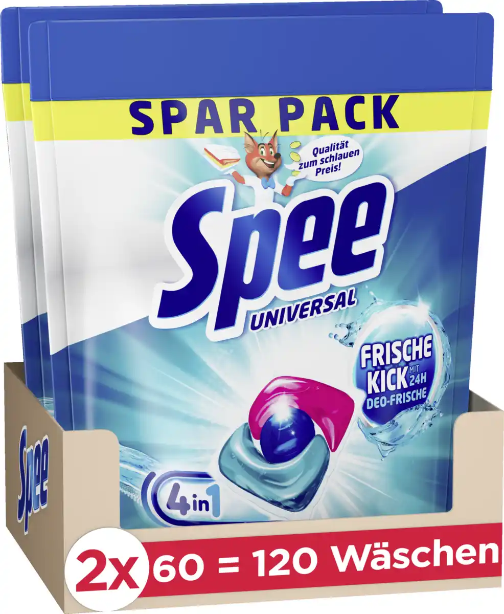 Bild 1 von Spee Vollwaschmittel Power Caps Frische-Kick 120WL, 120 WL
