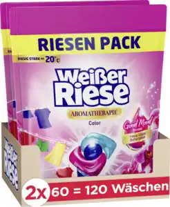 Weißer Riese Colorwaschmittel Trio Caps Aromatherapie Orchidee 120WL, 120 WL