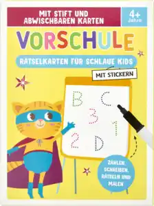 IDEENWELT Kinder-Rätselkarten mit Stift Vorschule