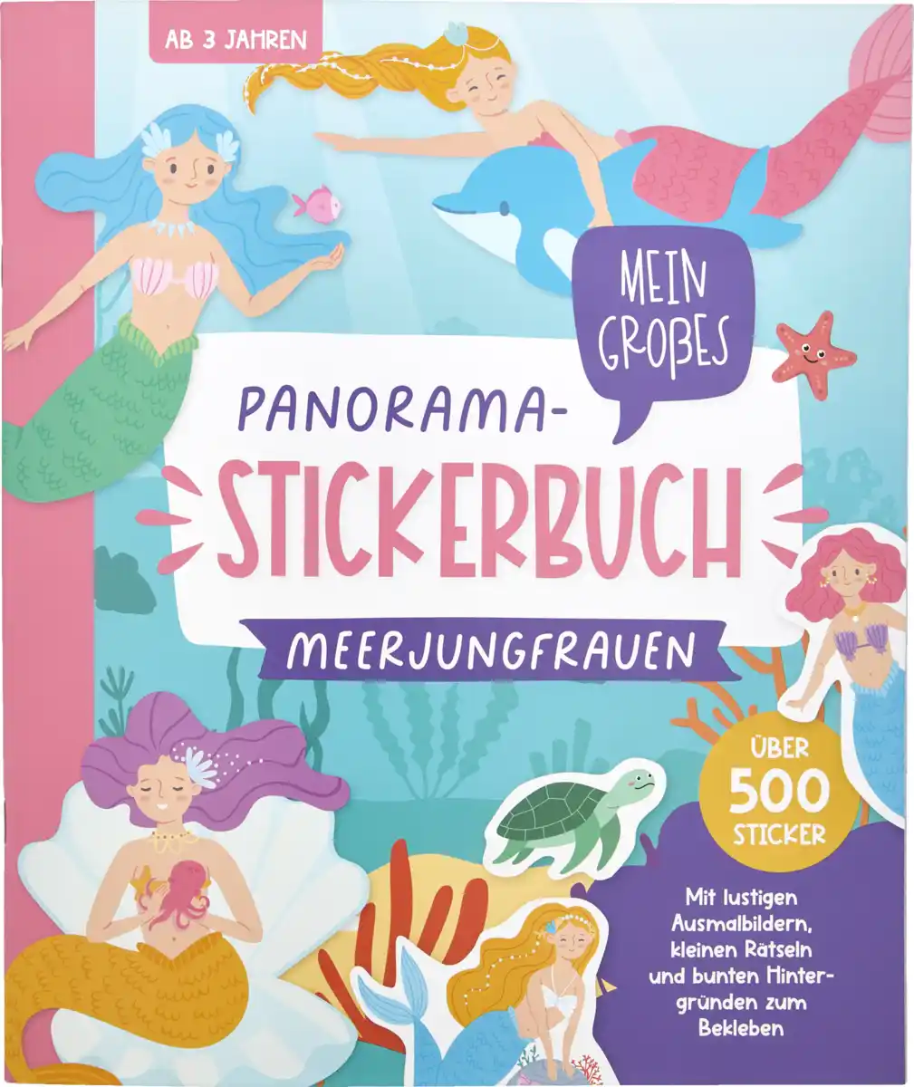 Bild 1 von IDEENWELT Panorama Stickerbuch Meerjungfrauen