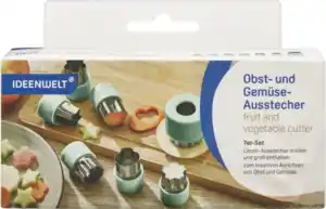 IDEENWELT 7er Set Obst- /Gemüseausstecher