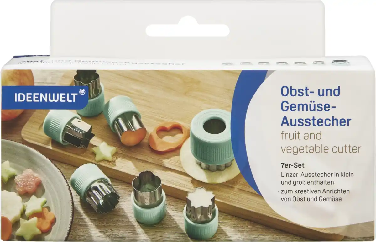 Bild 1 von IDEENWELT 7er Set Obst- /Gemüseausstecher