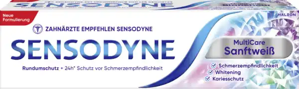 Bild 1 von Sensodyne MultiCare Sanftweiß Zahncreme, 75 ml