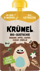 Krümel Bio-Quetschie Kakao-Hafer-Vanille-Banane-Apfel ab 8. Monat, 100 g