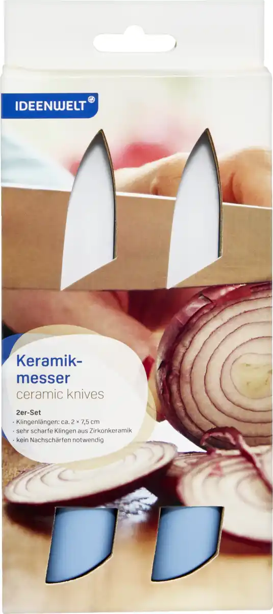 Bild 1 von IDEENWELT 2er Set Keramikmesser klein