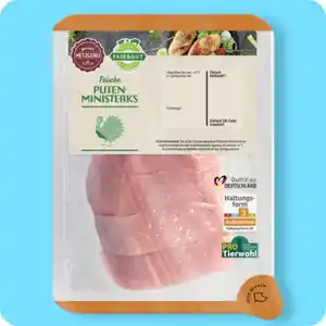 FAIR & GUT Puten-Ministeaks, Aus dem Putenbrustfilet geschnitten