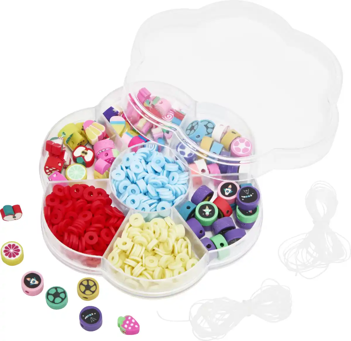 Bild 1 von IDEENWELT Perlenset Polymer- und Mini-Scheiben obst