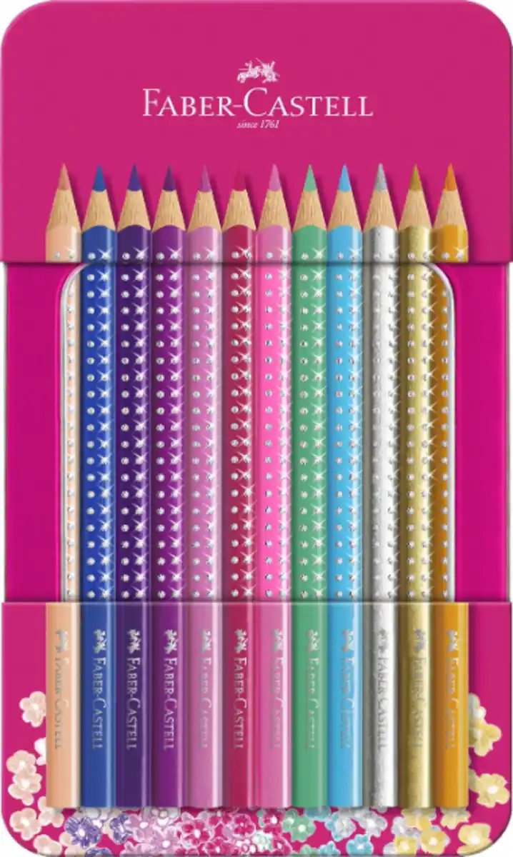 Bild 1 von Faber-Castell 12er Set Buntstifte Sparkle mit Metalletui