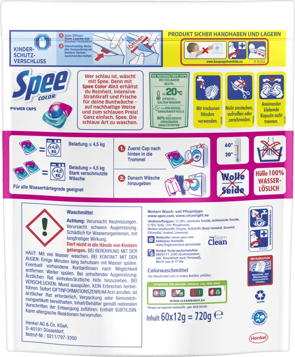 Bild 2 von Spee Colorwaschmittel Power Caps 120WL, 120 WL