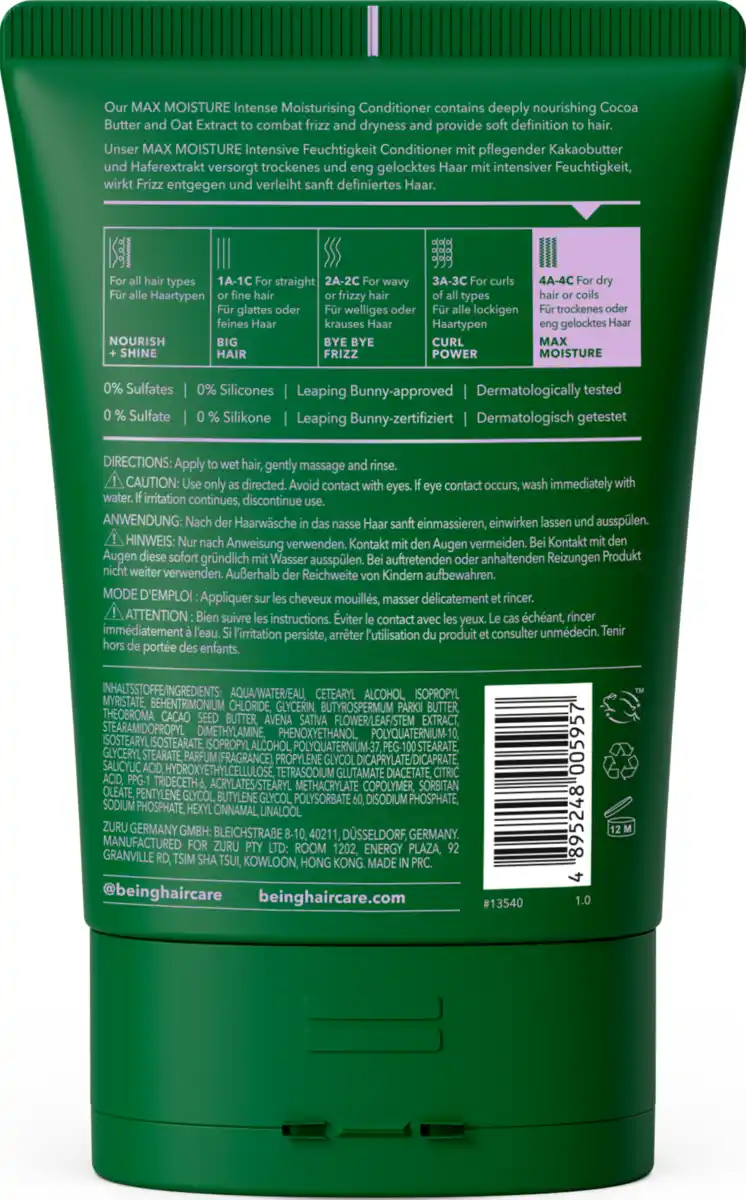 Bild 2 von Being Max Moisture Conditioner, 354 ml