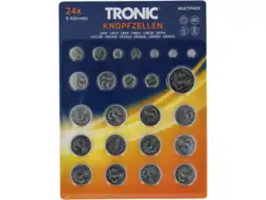 TRONIC® Knopfzellen,  24 Stu