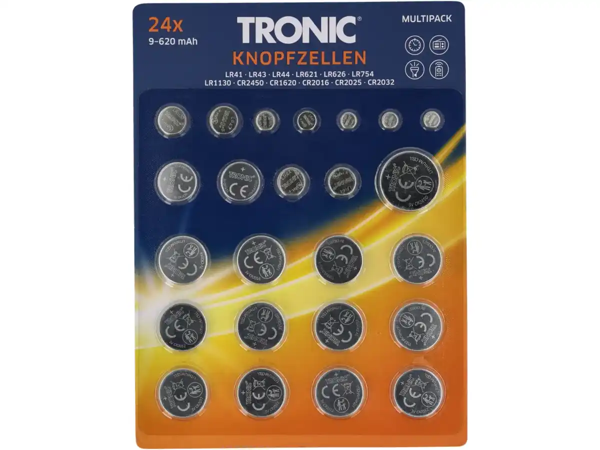 Bild 1 von TRONIC® Knopfzellen,  24 Stu