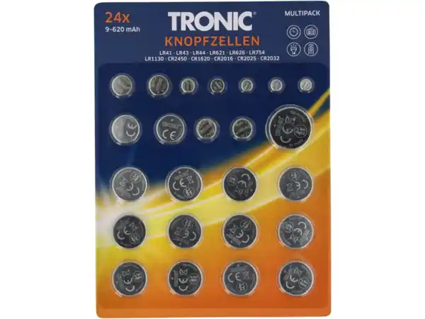 Bild 1 von TRONIC® Knopfzellen,  24 Stu
