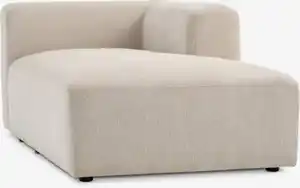 Sofamodul SKEJBY Chaiselongue rechts sand Stoff