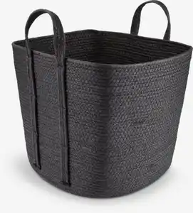 Korb HJALTI B37×L37×H32 cm schwarz