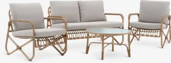 Bild 1 von Lounge-Set FJAND 4Pers. natur bambus
