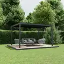 Bild 1 von Ximax Pergola 'Shade' dunkelgrau mit Beleuchtung 395 x 230 x 290 cm