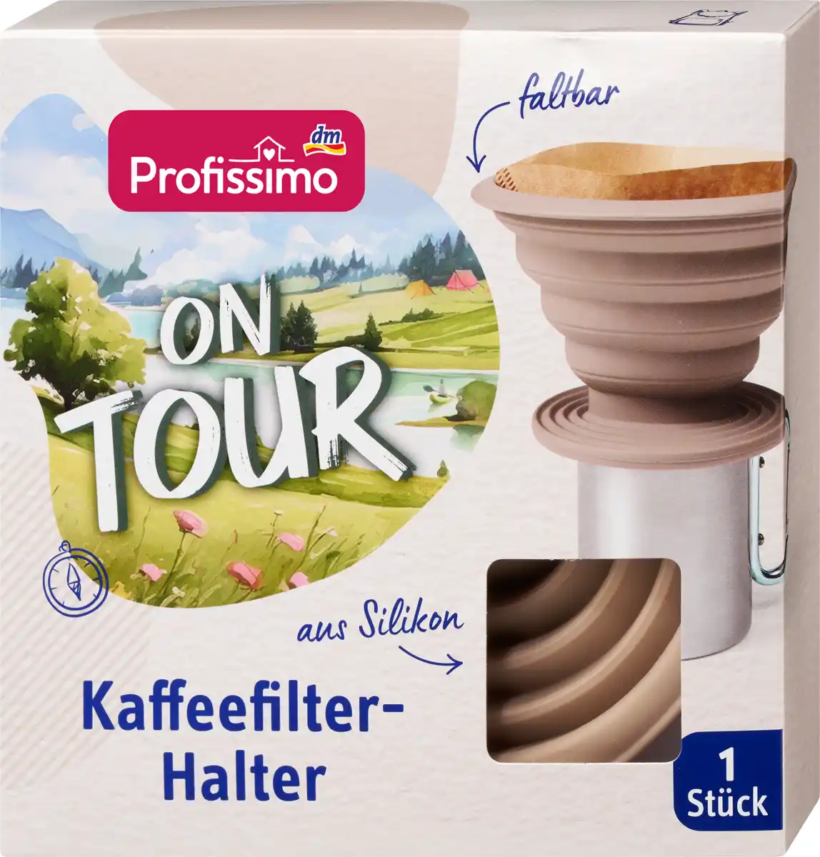 Bild 1 von Profissimo Kaffeefilterhalter aus Silikon on tour