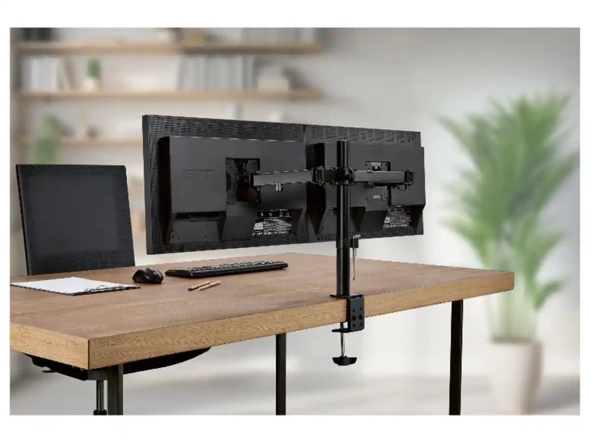 Bild 2 von TRONIC® Halter für 2 Bildschirme mit Tischbefestigung