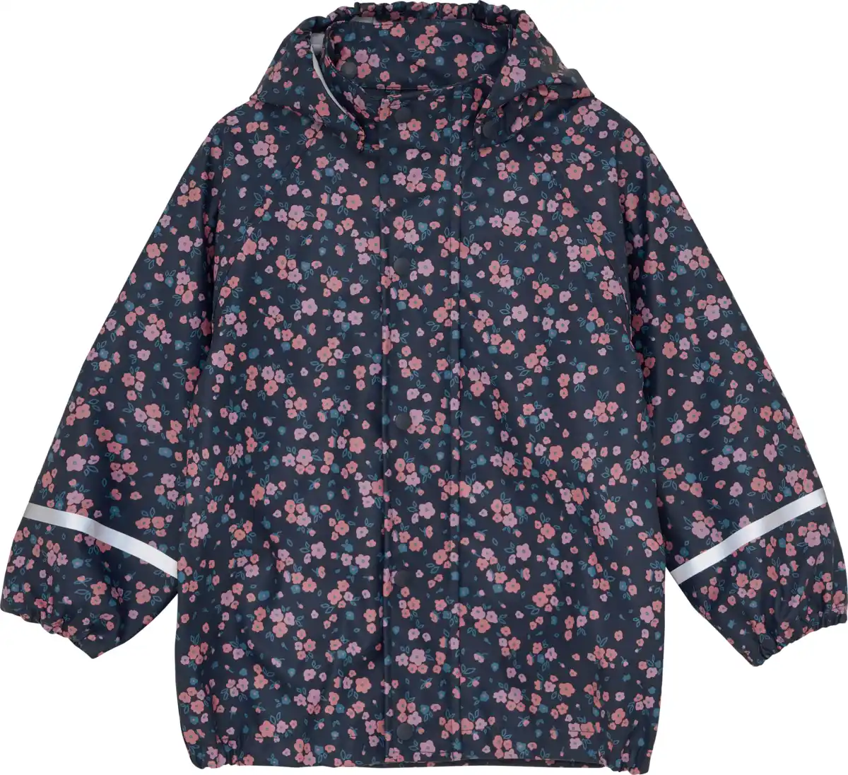 Bild 1 von Kilmanock Regenjacke mit Blumen-Muster, blau & rosa, Gr. 122/128