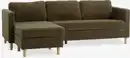 Bild 1 von Sofa FALSLEV Chaiselongue Cord olivgrün
